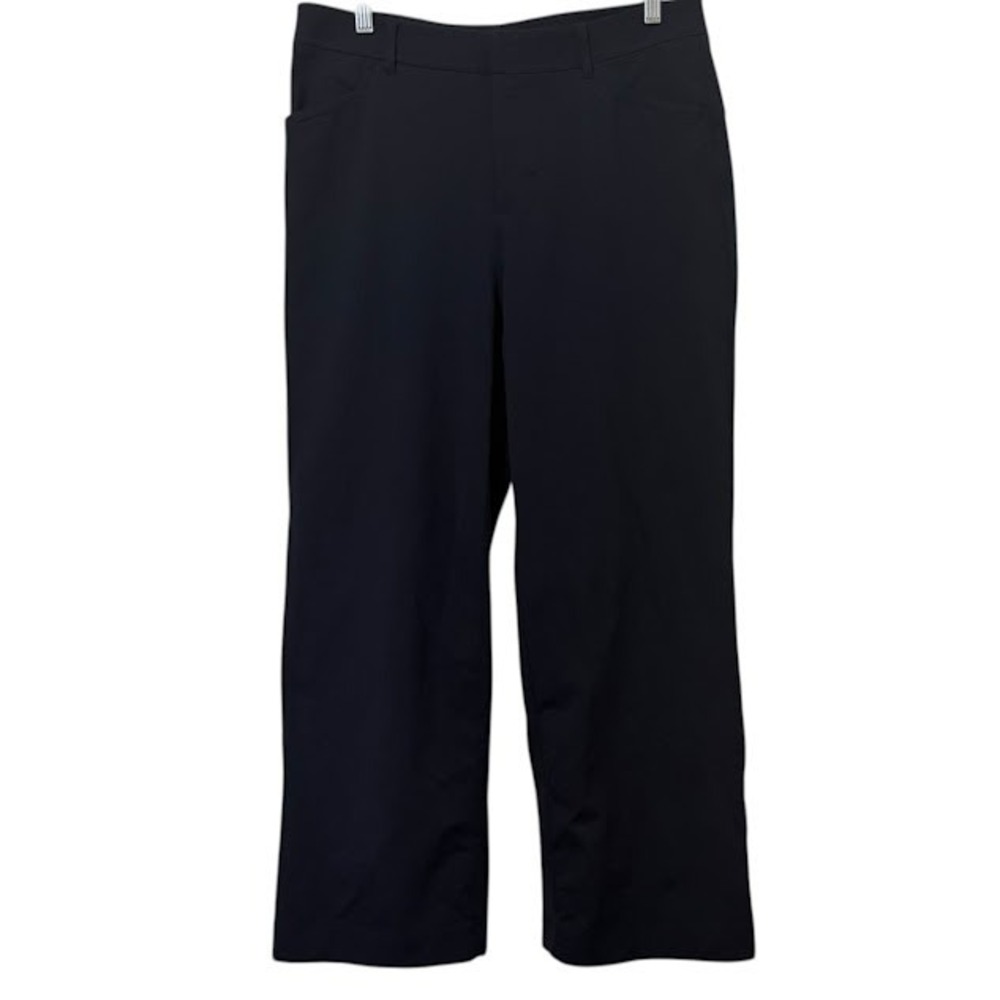 Public Rec Navy All Day Every Day Wide Leg Comfort‎ Dress Pants Womens 32 x 28